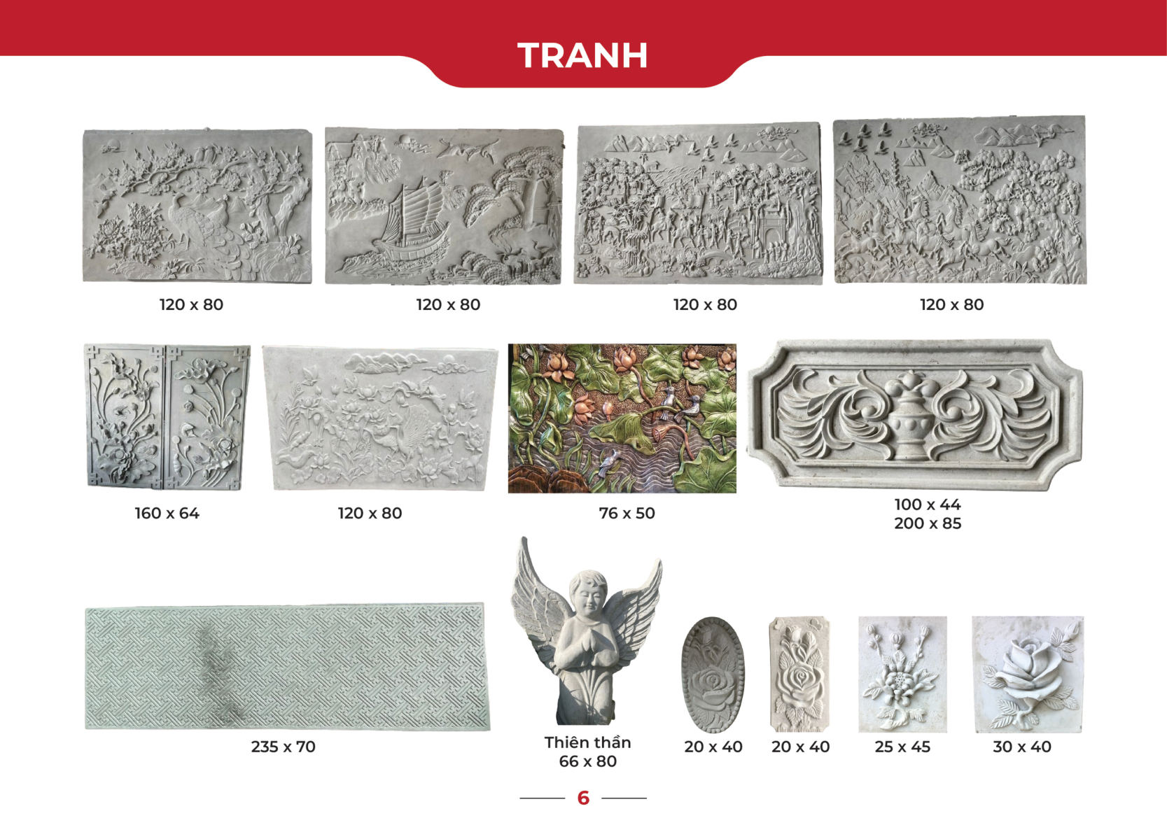 Mẫu tranh xi măng – catalogue Nga Long trang 6