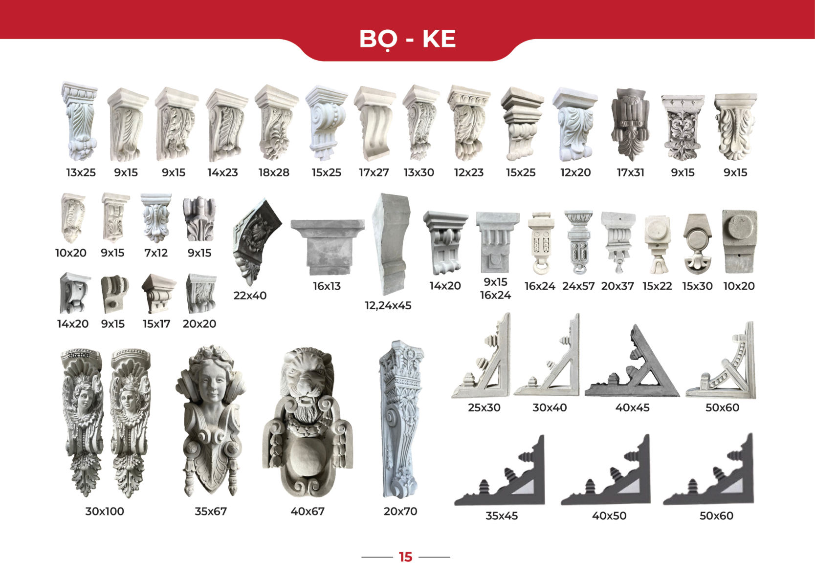 Mẫu bọ – ke xi măng – catalogue Nga Long trang 15