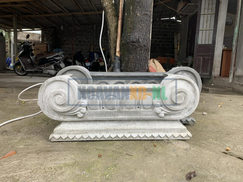 Ốp cột tròn trong sân xưởng Nga Long